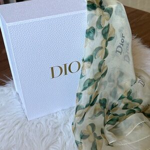 Christian Dior Holiday silk scarf